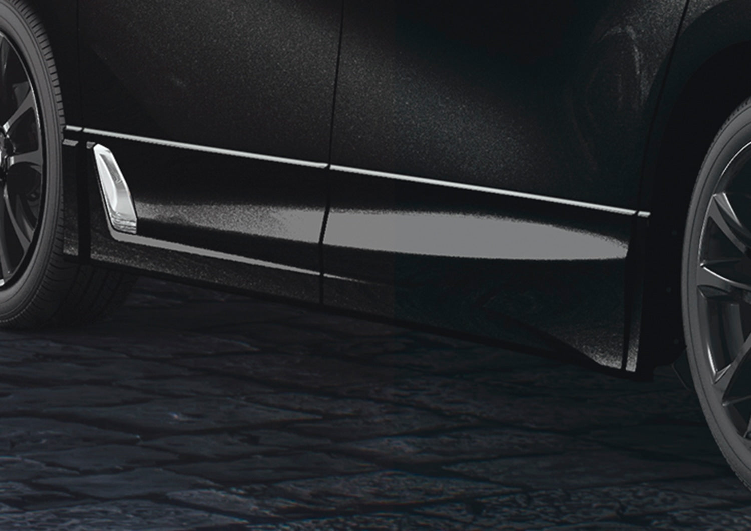 TRD SIDE SKIRTS AND BLACK (202)  For Alphard 3# Std  MS344-58005-C0