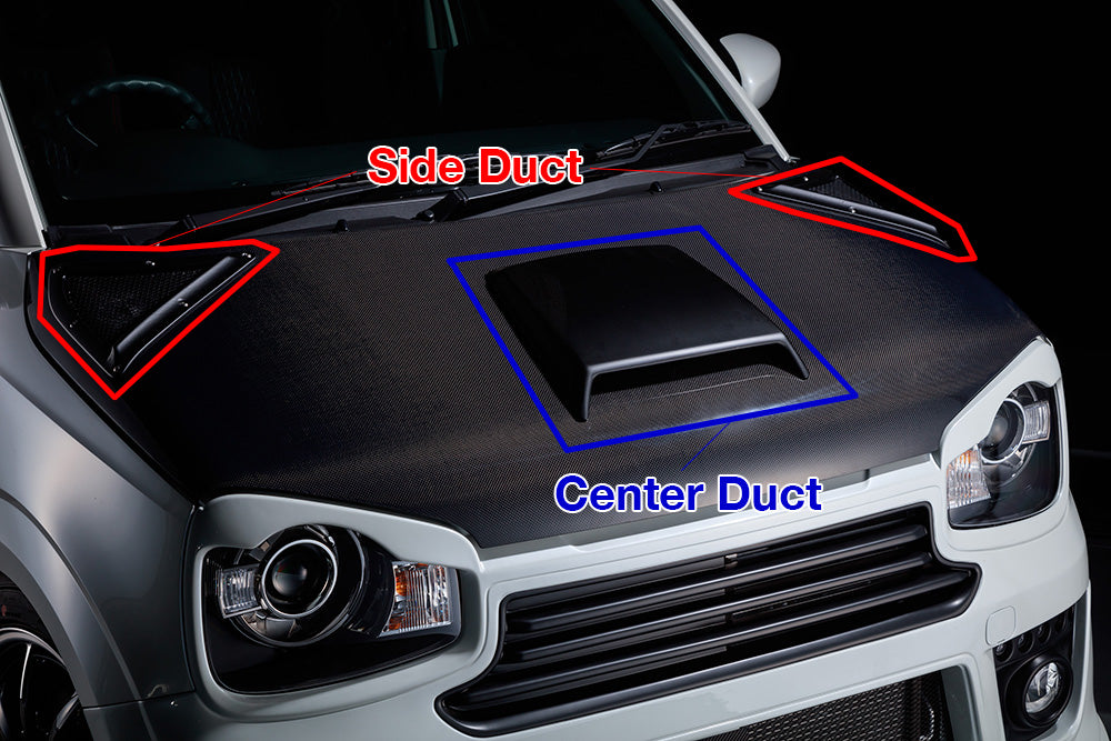 BLITZ FRP BONNET CENTERDUCT SIDEDUCT For SUZUKI ALTO WORKS HA36S