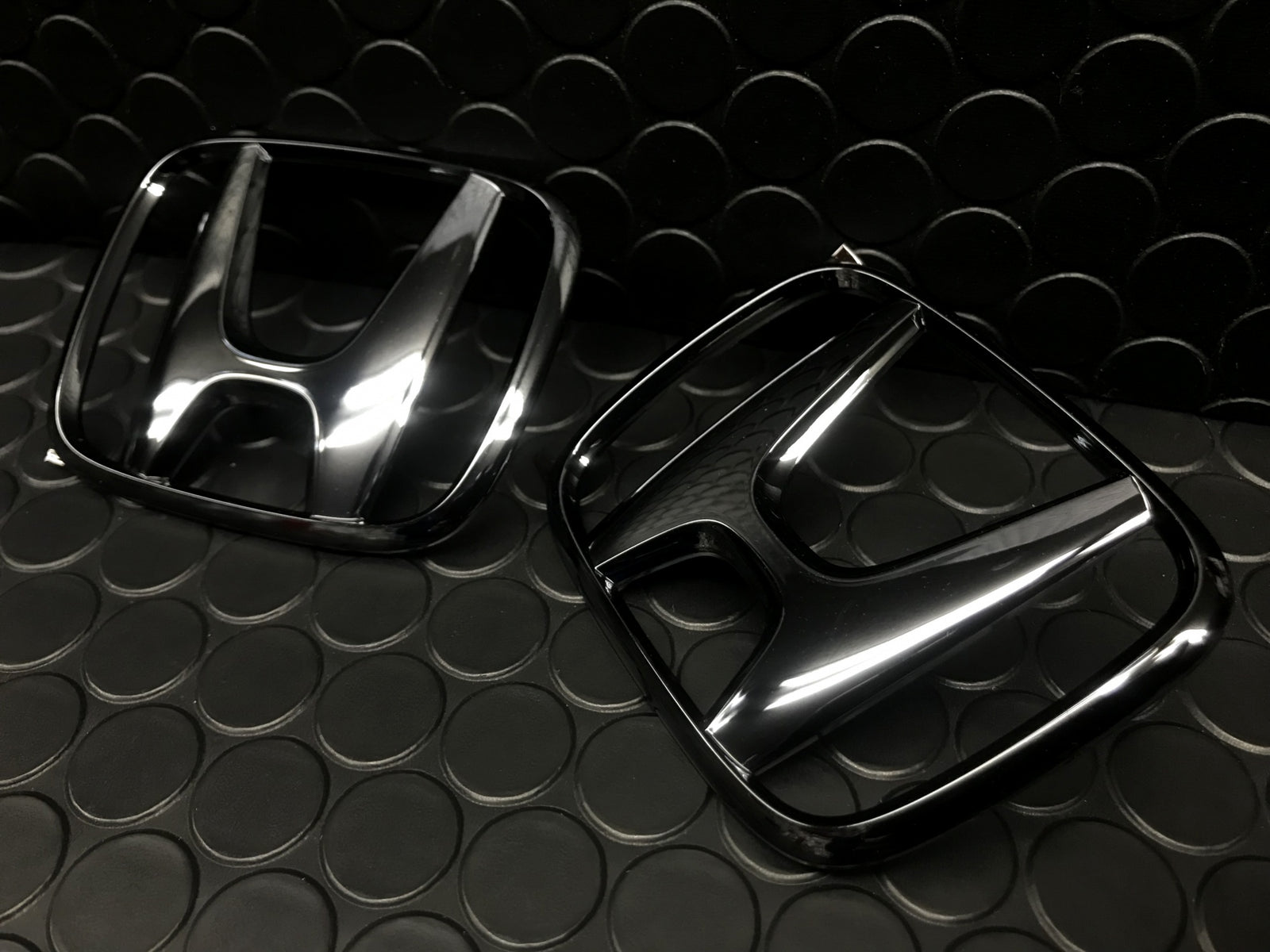 CSOHARA BLACK PLATED EMBLEM F/R SET FOR HONDA S2000 AP1 AP2 CSOHARA-00082 - Black Hawk Japan