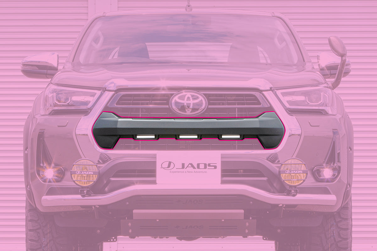 JAOS FRONT GRILL GARNISH UNPAINTED FOR TOYOTA HILUX SURF 125 