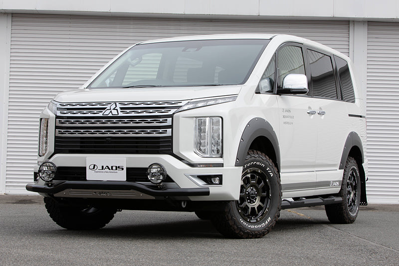 JAOS FENDER GARNISH TYPE-X PAINTED MATTE BLACK FOR MITSUBISHI DELICA D:5 2019- DIESEL B135306MB