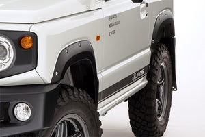 JAOS FENDER GARNISH TYPE-X PAINTED MATTE BLACK FOR SUZUKI JIMNY JB64 B135513MB
