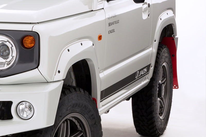 JAOS FENDER GARNISH TYPE-X UNPAINTED PRODUCT FOR SUZUKI JIMNY JB64
