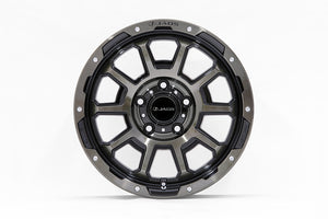 JAOS ADAMASBL5 17X7.5J 44 5H127 SMOKE POLISH BLACK WHEEL FOR JEEP WRANGLER JL B900E775SPB