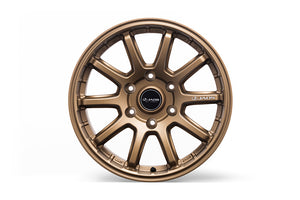 JAOS TRIBECROSS 17x8.0J ± 0 6H139.7 TITANIUM GOLD WHEEL FOR TOYOTA LAND CRUISER PRADO 120 B952781TGD