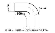 KAKIMOTO RACING STRAIGHT PIPE/BEND PIPE MPP070303 - Black Hawk Japan