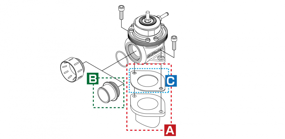 GREDDY BOV FV PARTS: HOSE ATTACHMENT FOR   11900440
