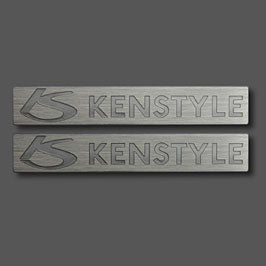 KENSTYLE KS LOGO PLATE SET 2 PIECES 1 SET FOR  KENSTYLE-00076 - Black Hawk Japan