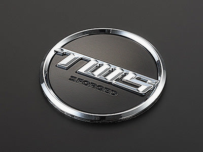 TWS CENTER CAP Flat Black Base/Chrome Ring CENTER-CAP-BLK