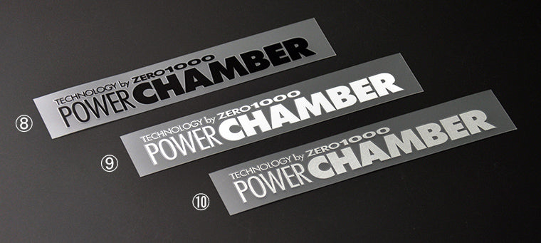 ZERO1000 POWER CHAMBER STICKER SILVER 702-A021