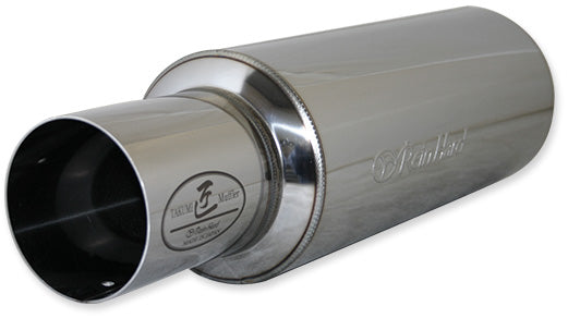 REINHARD CANNONBALL UNIVERSAL MUFFLER 01 SINGLE STAINLESS EXHAUST 01SRI 100-130-60