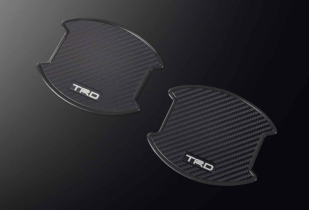 TRD DOOR HANDLE PROTECTOR 1 SET (2 SHEETS)  For TOYOTA HILUX 12#  MS010-00023 - Black Hawk Japan