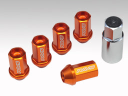 RAYS DURA SERIES DURALUMIN LOCK & NUT SET L42 STRAIGHT TYPE PACK OF 4 LOCK NUTS BLUE M14X1.5 FOR  7402-BLUE-M14-1-5-8-9