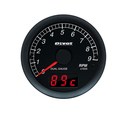 PIVOT DUAL GAUGE 60MM TACHO WHITE FOR HONDA CIVIC FD2-R K20A DXT