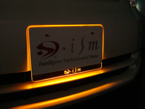 CAR MAKE T&E LED TRANS PLATE ISM CLEAR RED FOR  CARMAKETE-01174