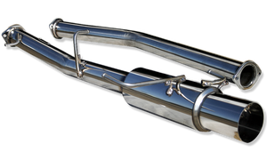 REINHARD E TYPE MUFFLER STAINLESS EXHAUST FOR MAZDA RX-7 FC3S 13B RME653 - Black Hawk Japan
