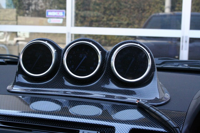 YR ADVANCE TRIPLE CARBON METER HOOD 60 UNPAINTED FOR MITSUBISHI LANCER EVOLUTION X CZ4A YR-ADVANCE-00002