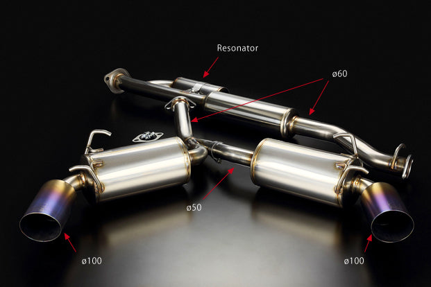 TODA RACING High Power Muffler System  For TOYOTA 86 SUBARU BRZ FA20 18000-FA2-T00