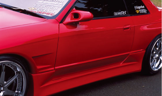 CAR MAKE T&E [VERTEX] R32 SKYLINE 2DOOR SIDE STEP L R SET LEFT SIDE (PASSENGER SIDE) ONLY FOR  CARMAKETE-02335
