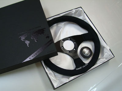 CAR MAKE T&E VERTEX STEERING WHEEL PREMIUM BLACK EDITION FOR  CARMAKETE-03035