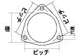KAKIMOTO RACING FLANGE 51  FL.M05102
