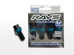 RAYS FORMULA SERIES FORMULA BOLT SET CHROME PLATED M14X1.5 NECK LENGTH 28MM FOR  7414-CHROME-M14-1-5-28mm-1