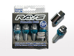 RAYS FORMULA SERIES FORMULA LOCK BOLT SET CHROME PLATED M14X1.5 NECK LENGTH 28MM FOR  7414-CHROME-M14-1-5-28mm