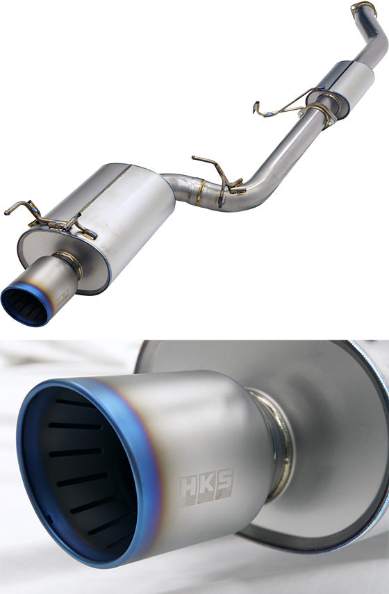 HKS SSR SUPER TURBO MUFFLER TI FOR NISSAN SKYLINE GT-R BNR32 31029-AN007 - Black Hawk Japan