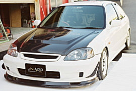 FIRST MOLDING AERO BONNET CARBON FRP FOR HONDA CIVIC EK9 KOUKI FIRST-MOLDING-00002