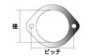 KAKIMOTO RACING MUFFLER GASKET  GK070215