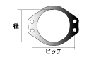 KAKIMOTO RACING MUFFLER GASKET  GK080202