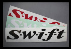 SWIFT TOHATSU SPRINGS STICKER 250x40mm RED - Black Hawk Japan
