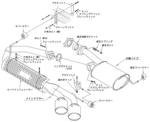 HKS LEGAMAX TRAILMASTER EXHAUST FOR SUZUKI JIMNY JB64W R06A(TURBO) 31021-AS004