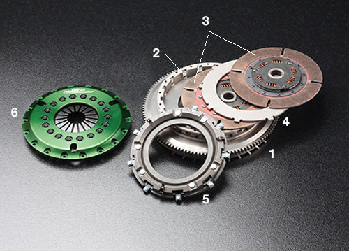 OSGIKEN DISC WITH DAMPER FOR STREET MASTER TWIN CLUTCH KIT SOFT 1 PIECE FOR NISSAN SKYLINE BCNR33 RB26DETT GTS2CD-BCNR33-DISC-WITH-DAMPER