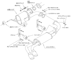 HKS LEGAMAX PREMIUM EXHAUST FOR SUBARU FORESTER SKE SK9 FB20 25 32018-AF017