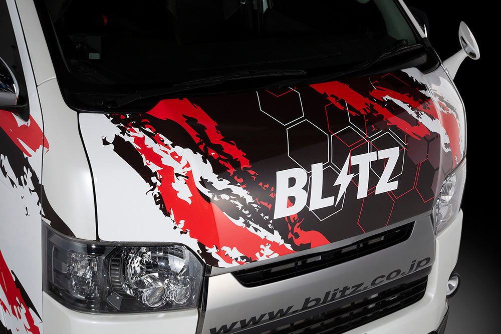 BLITZ AERO BONNET FRP UNPAINTED FOR TOYOTA HIACE TRH20 KDH20 1TR-FE 1KD-FE 60371