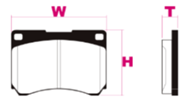 PROJECT MU STREET SPORTS TYPE HC-CS BRAKE PADS CP404-TYPE-HC-CS