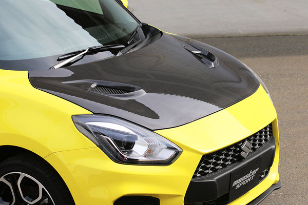 MONSTER SPORT AIR OUTLET ENGINE HOOD FRP FOR SUZUKI SWIFT SPORTS ZC33S 8NQB20