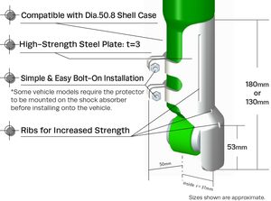 TEIN SHOCK ABSORBER PROTECTOR FOR TOYOTA LAND CRUISER GRJ200L URJ202W SPK01-L1300