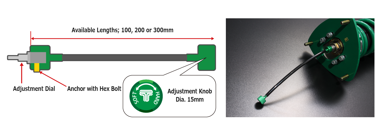TEIN FLEXIBLE CONTROLLER 200mm For FLK01-AA200