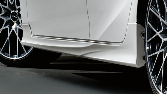 TRD SIDE SKIRT WHITE 089 FOR TOYOTA PRIUS ZVW50 51 55 MS344-47010-A2 - Black Hawk Japan