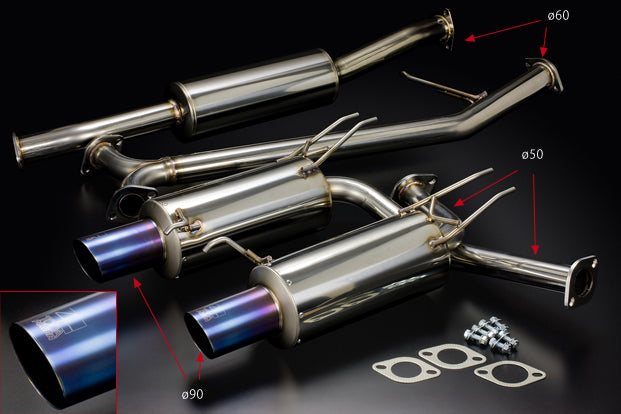 TODA RACING High Power Muffler System  For ACCORD EuroR K20A 18000-CL7-001