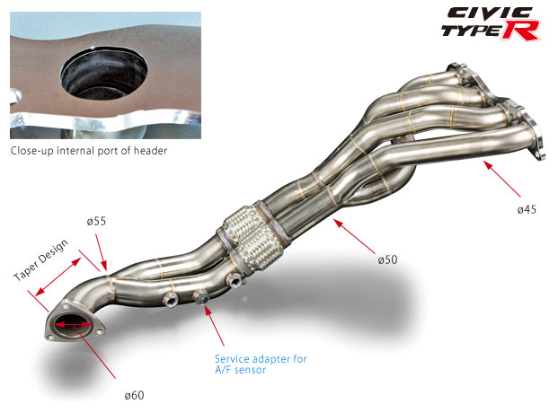 TODA RACING Exhaust Manifold 4-2-1 SUS  For CIVIC TypeR K20Z 18100-FN2-000