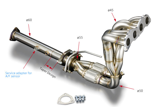 TODA RACING Exhaust Manifold 4-2-1 SUS  For ODYSSEY Absolute K24A 18100-RB1-00J