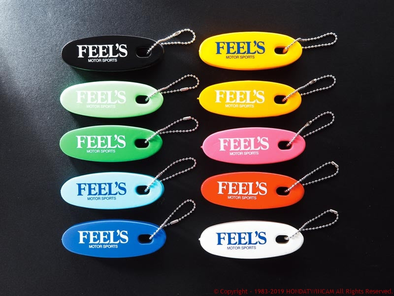 FEEL'S HONDA TWINCAM FEEL'S FLOAT KEYCHAIN BLACK FOR  Feels-00941