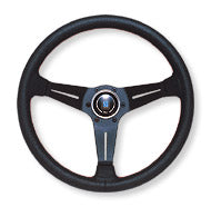 NARDI CLASSIC LEATHER LINE SPORTS TYPE RALLY PUNCHING LEATHER DEEP CONE TYPE 330MM STEERING WHEEL N753