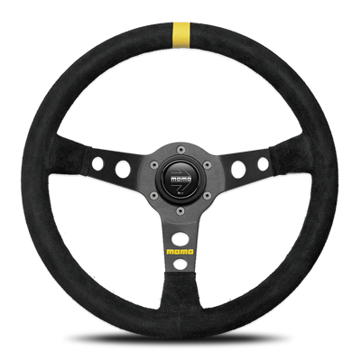 MOMO MOD.07 BLACK SUEDE STEERING WHEEL M-42