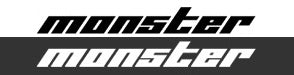 MONSTER SPORT CUT LETTER STICKER WHITE OVERSIZED FOR  896131-0000M