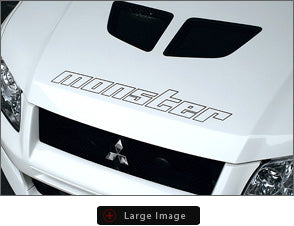 MONSTER SPORT HOLLOW STICKER [STRAIGHT] CLEAR X LIGHT SILVER FOR  ZZZA10