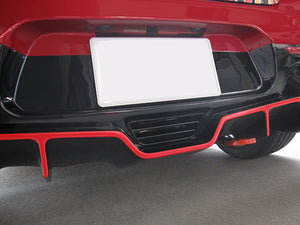 R'S RACING SERVICE REAR FOG SLIT AERO BLACK PAINT FOR SUZUKI SWIFT SPORTS ZC33S B33-104B